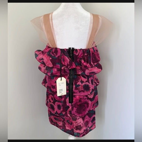 Lanvin for H&M NWT Floral Tiered Dress - Picture 3 of 8